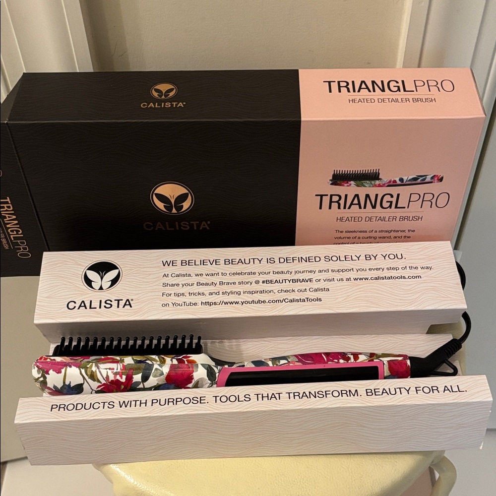 Calista trianglpro heated detailer brush